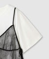 Idnes Tシャツ×レースキャミソールセット レディース商品サムネイル-6