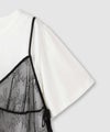 Idnes Tシャツ×レースキャミソールセット レディース商品サムネイル-10