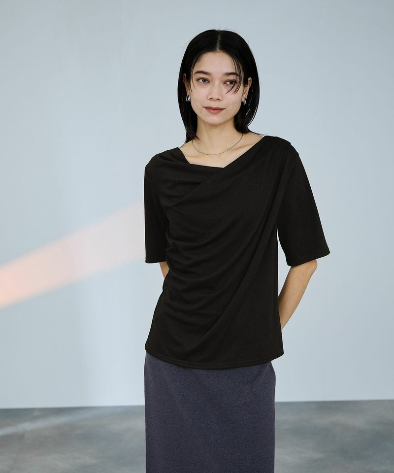 milli de l'air ドレープネックプルオーバー レディース メール便 対応商品商品画像-1