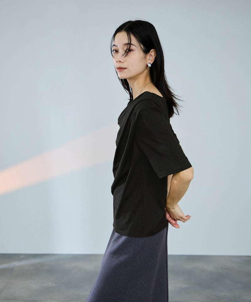 milli de l'air  ドレープネックプルオーバー レディース メール便 対応商品商品画像-5