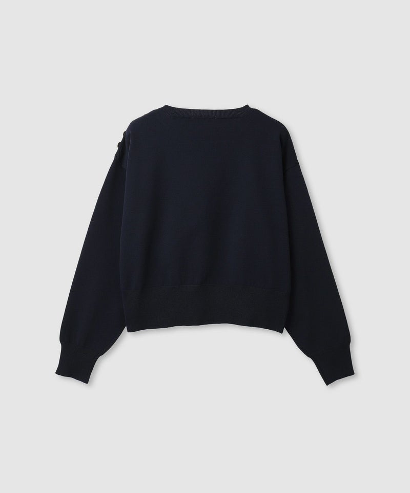 [期間限定knit]milli de l'air  ソフトレッチボタンプルオーバー レディース商品画像-13