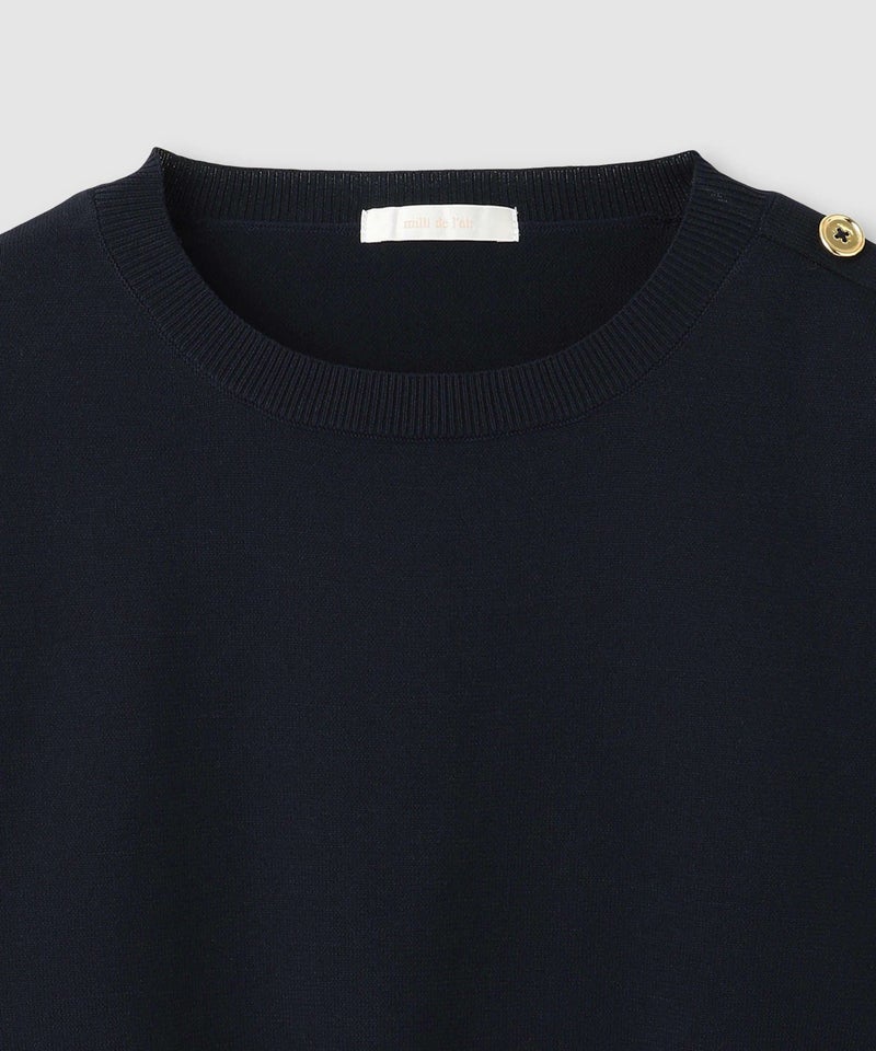 [期間限定knit]milli de l'air  ソフトレッチボタンプルオーバー レディース商品画像-14