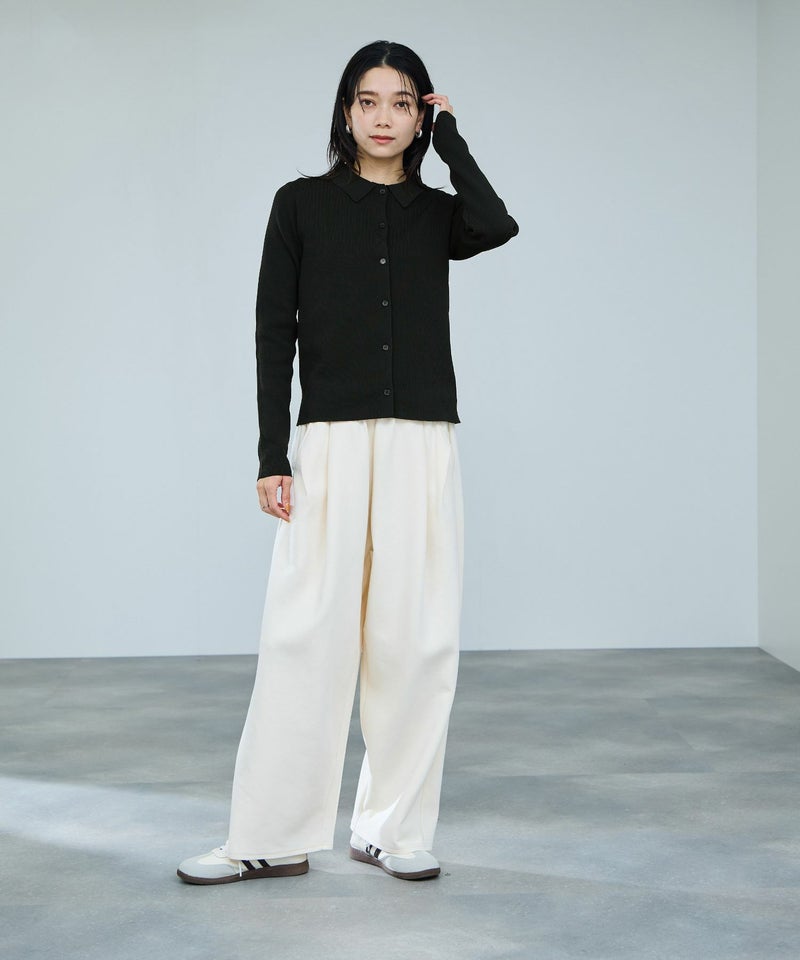 milli de l'air ソフトレッチポロカーディガン レディース商品画像-11