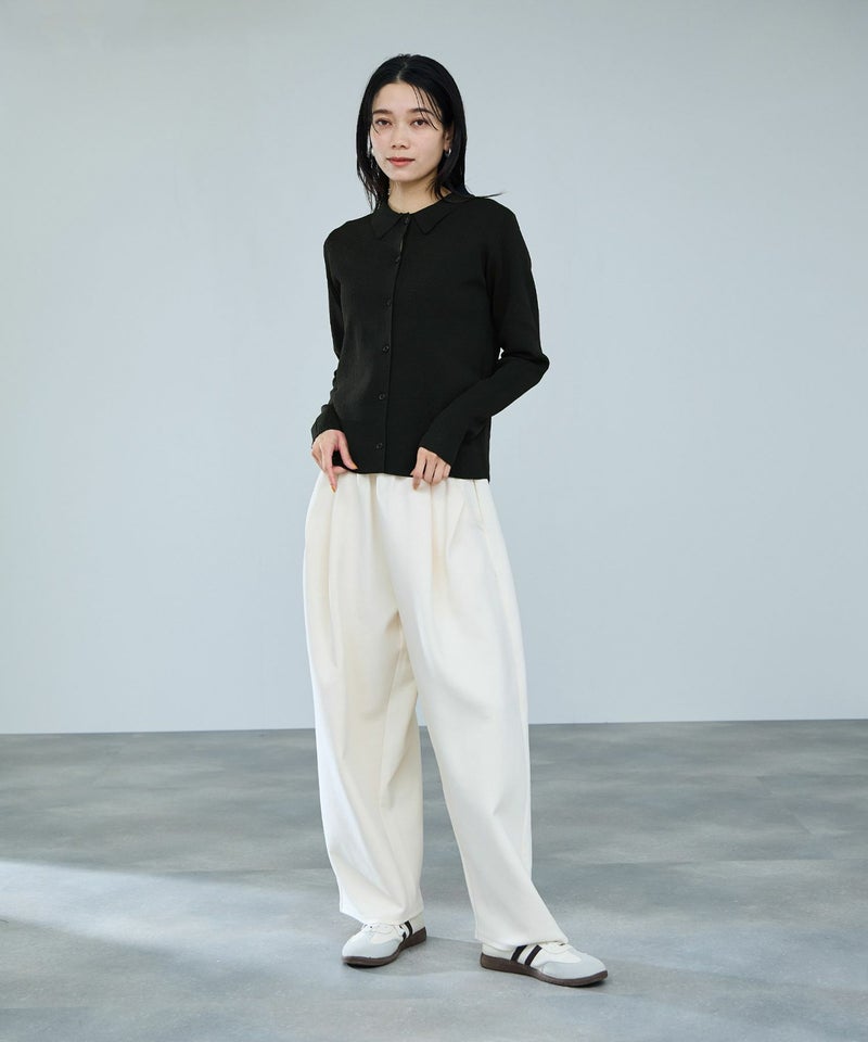 milli de l'air ソフトレッチポロカーディガン レディース商品画像-12