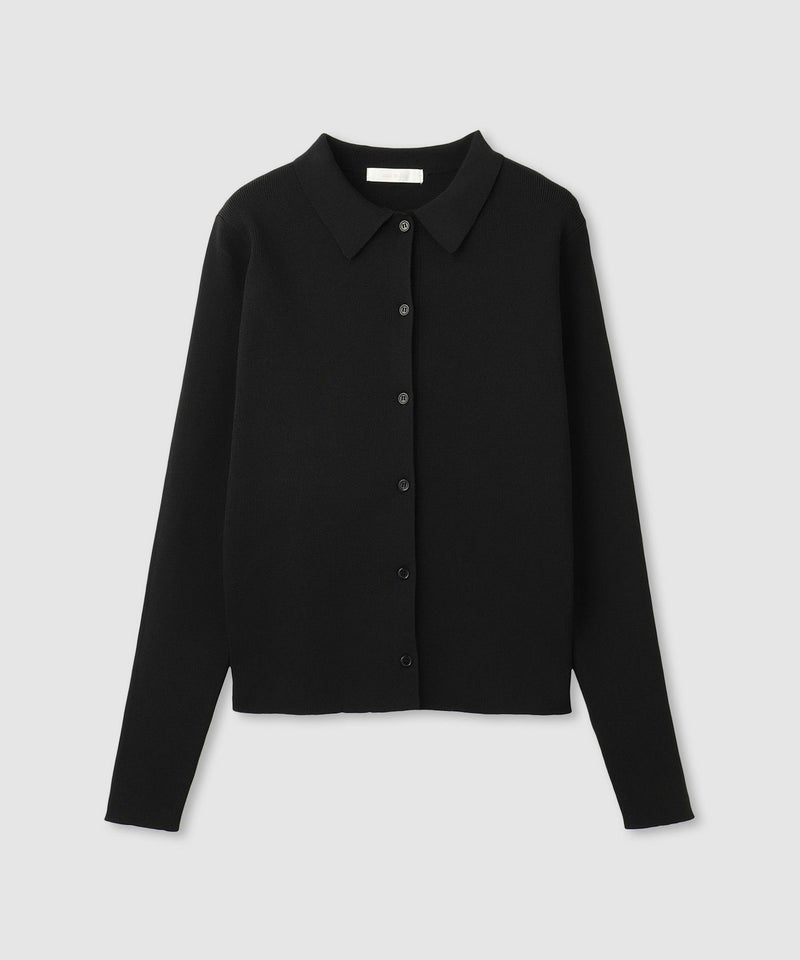 [期間限定knit]milli de l'air  ソフトレッチポロカーディガン レディース商品画像-17