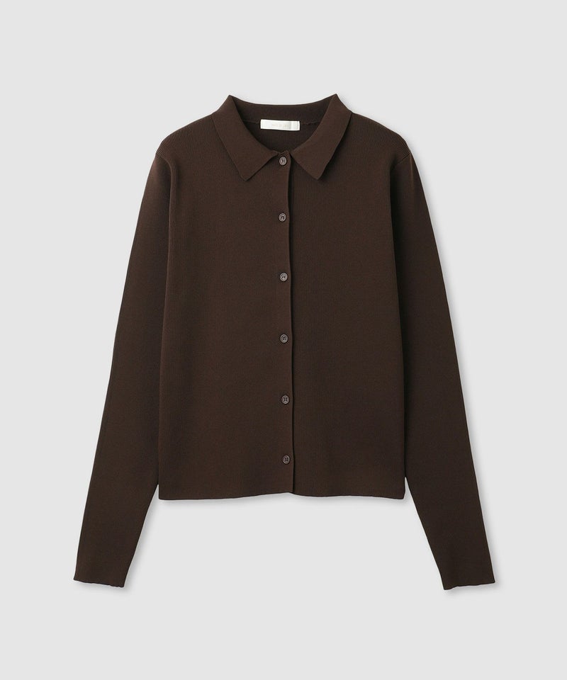 [期間限定knit]milli de l'air  ソフトレッチポロカーディガン レディース商品画像-19