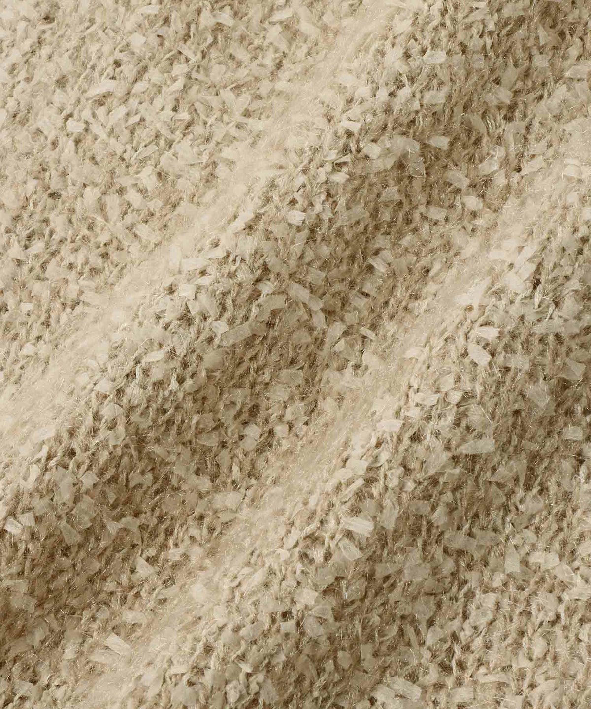 Idnes チュール×フェザーニットベスト レディース