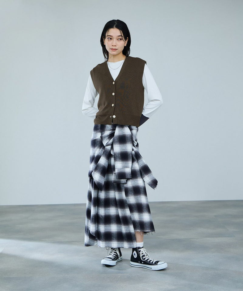 [期間限定knit]milli de l'air  ニット前開きベスト レディース商品画像-10