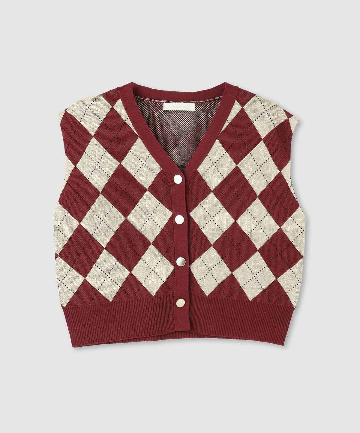 milli de l'air ニット前開きベスト レディース