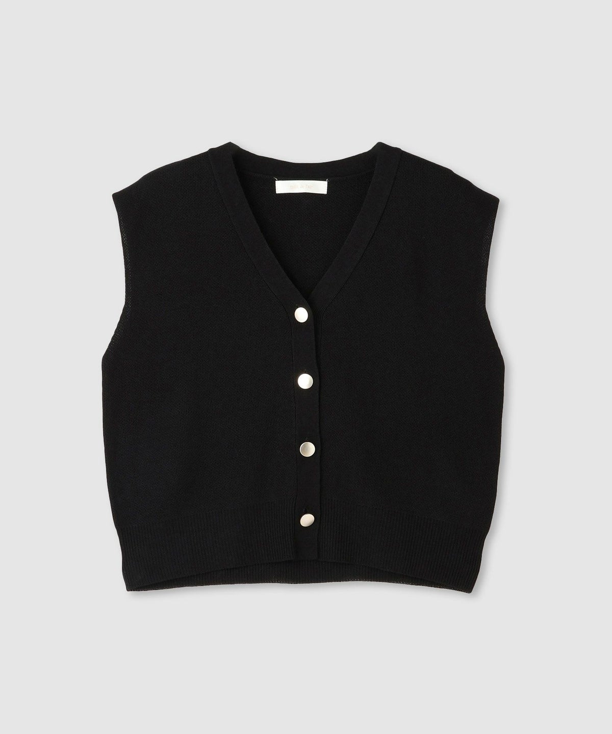 milli de l'air ニット前開きベスト レディース