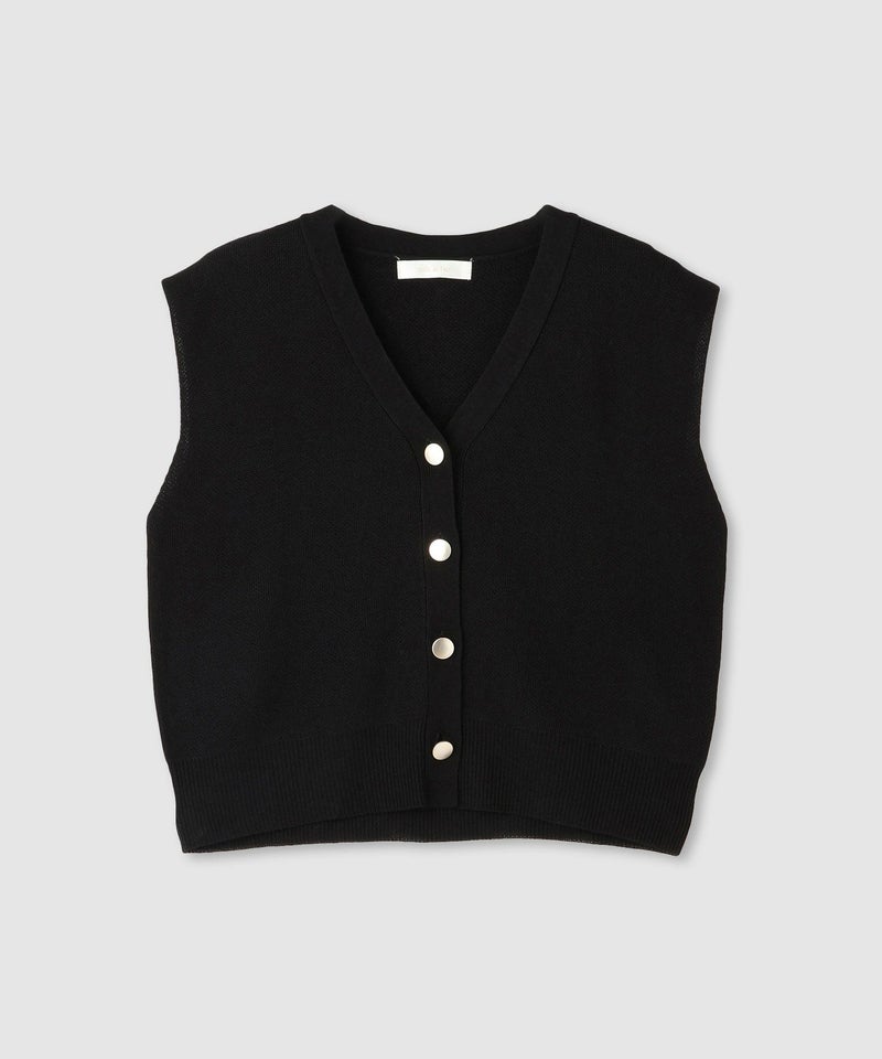 [期間限定knit]milli de l'air  ニット前開きベスト レディース商品画像-12