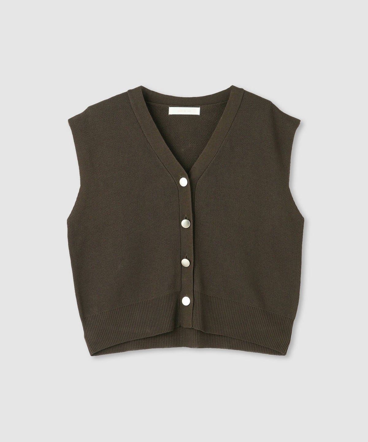 milli de l'air ニット前開きベスト レディース