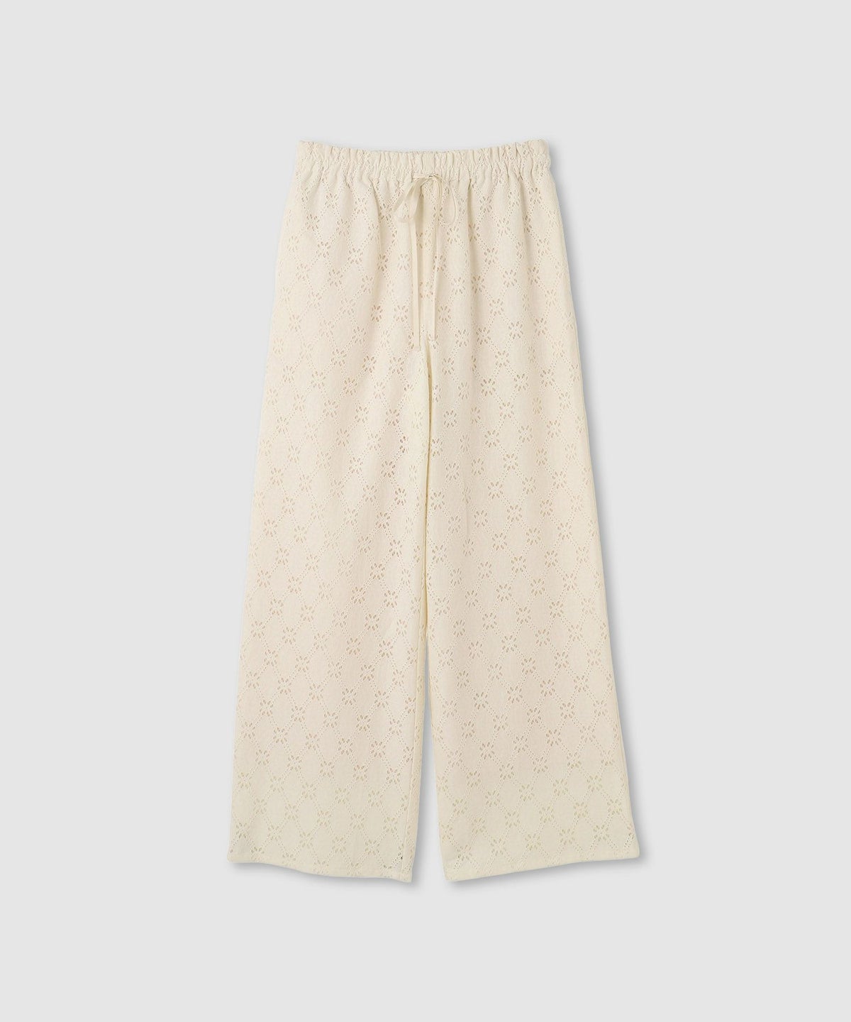 [ボトムス20%OFF]Idnes レースイージーパンツ レディース