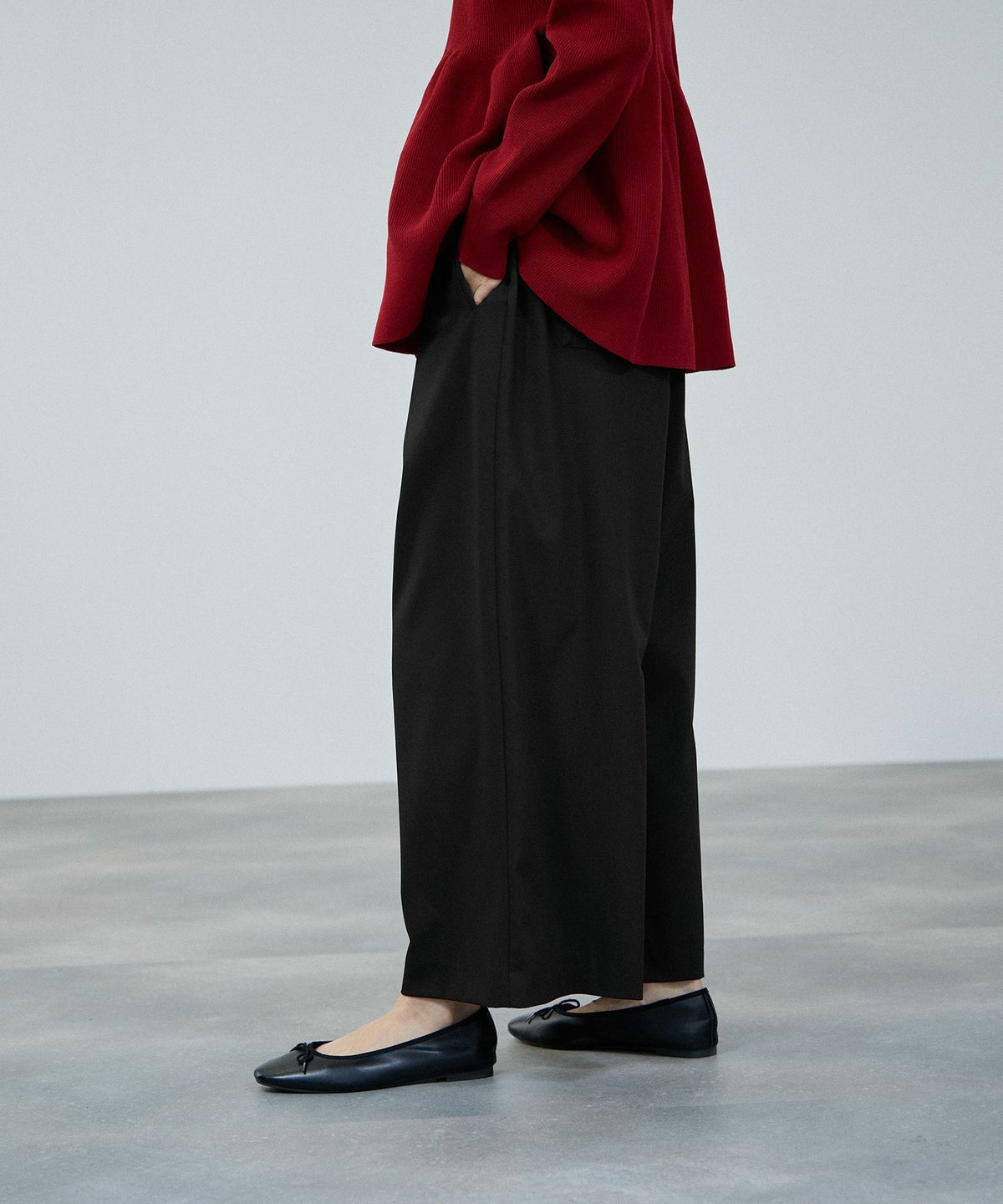 milli de l'air サキソニーライクイージーパンツ レディース