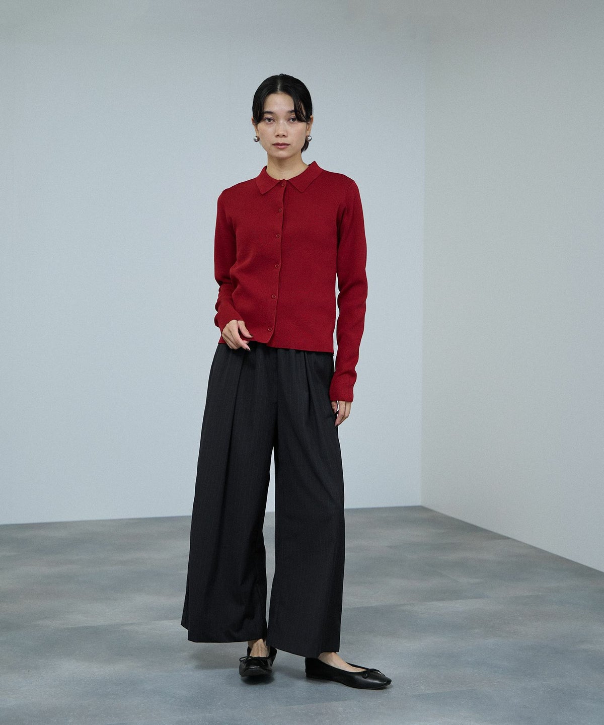 milli de l'air サキソニーライクイージーパンツ レディース