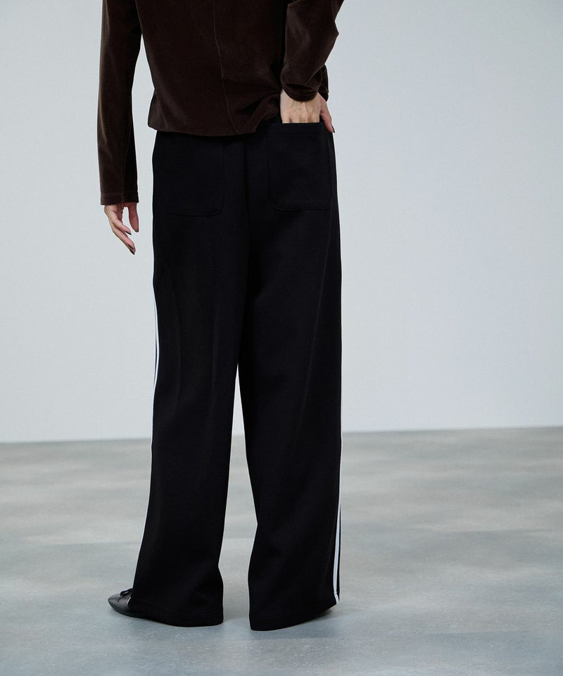 milli de l'air  エアリエポンチ素材ラインパンツ レディース商品画像-5