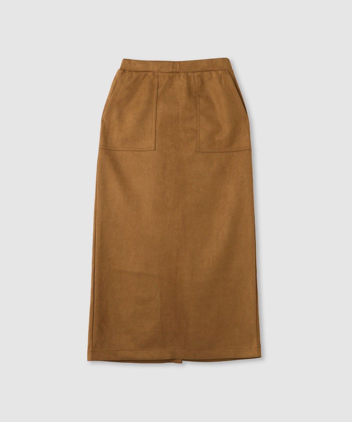 milli de l'air スエードライクポンチ素材Iラインスカート レディース