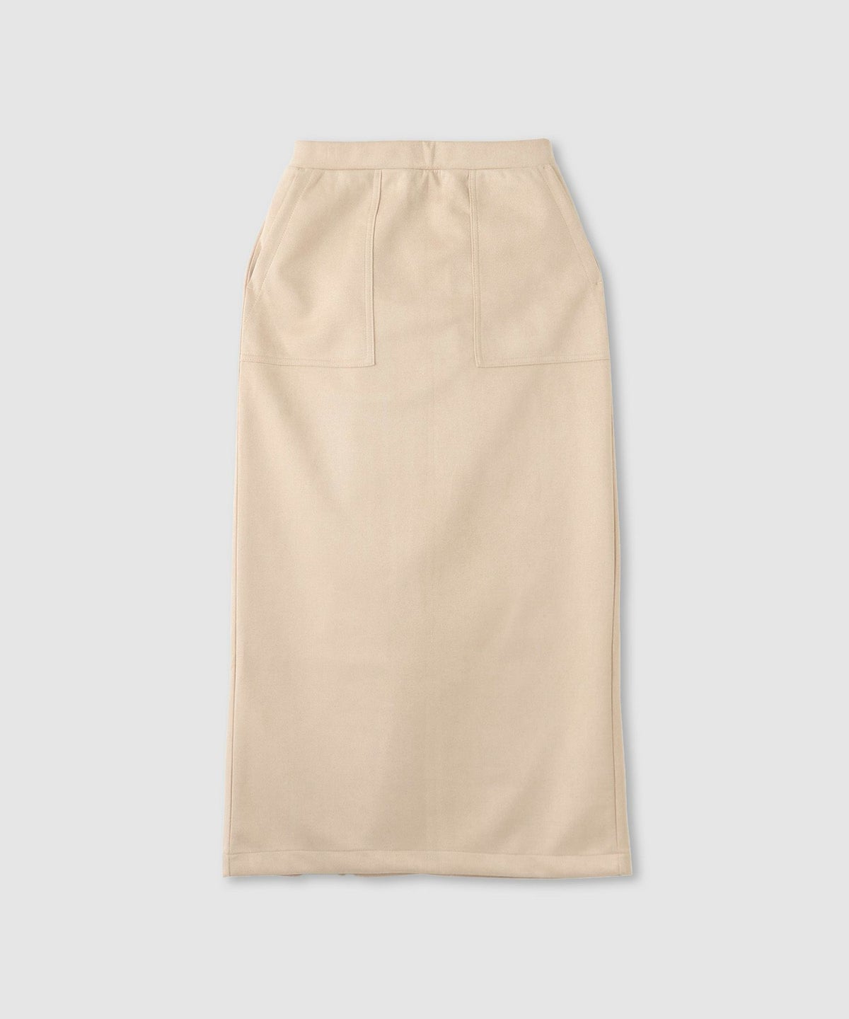 milli de l'air スエードライクポンチ素材Iラインスカート レディース