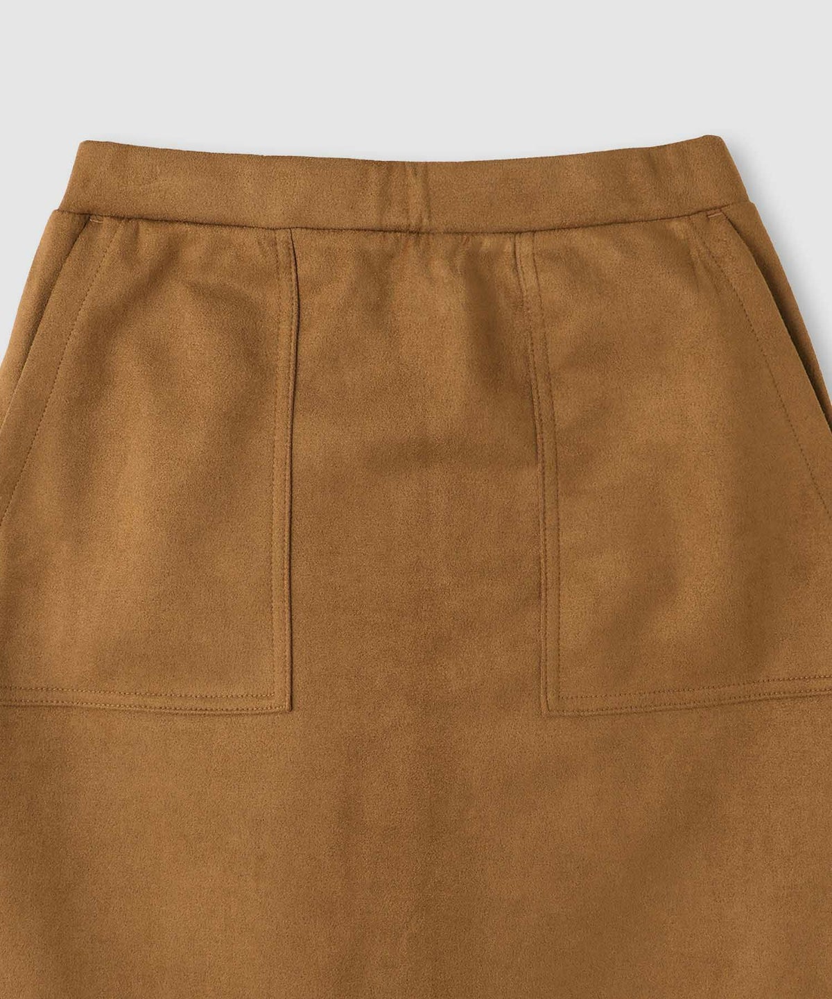 milli de l'air スエードライクポンチ素材Iラインスカート レディース