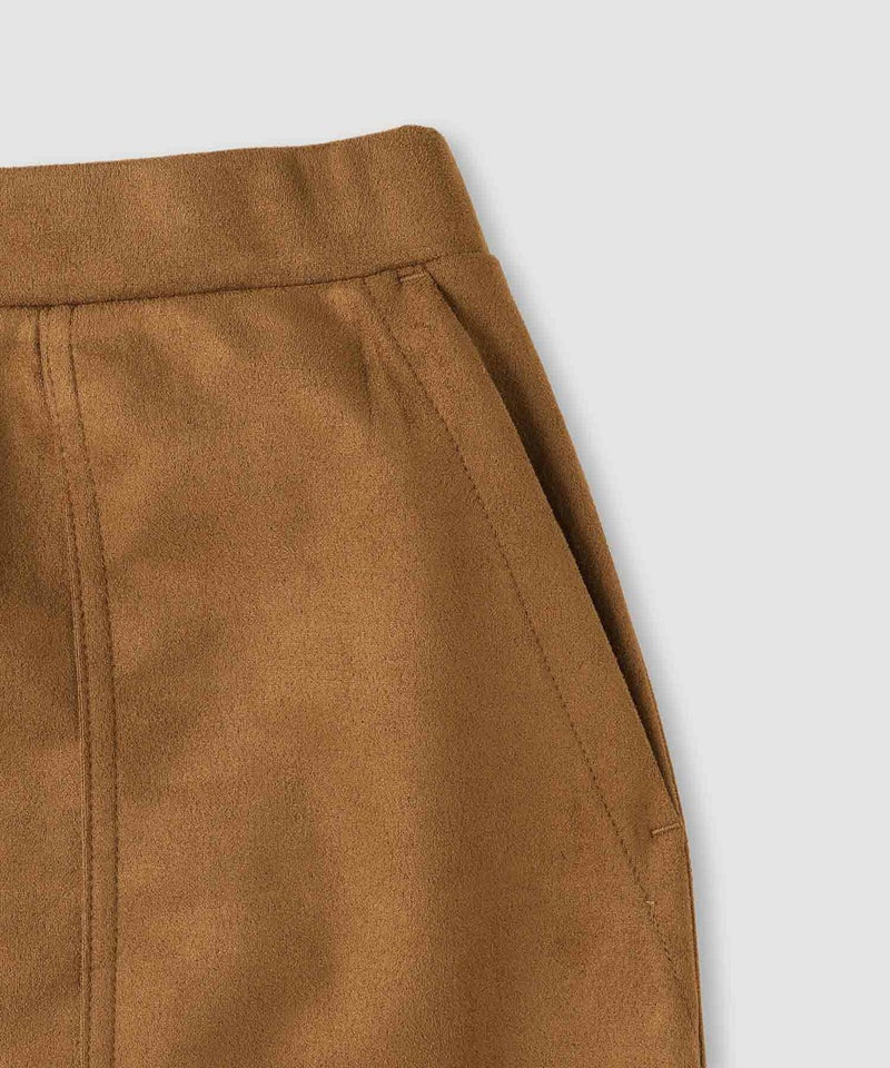 milli de l'air スエードライクポンチ素材Iラインスカート レディース商品画像-18