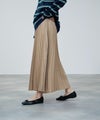 milli de l'air サテンストレッチプリーツスカート レディース商品サムネイル-5