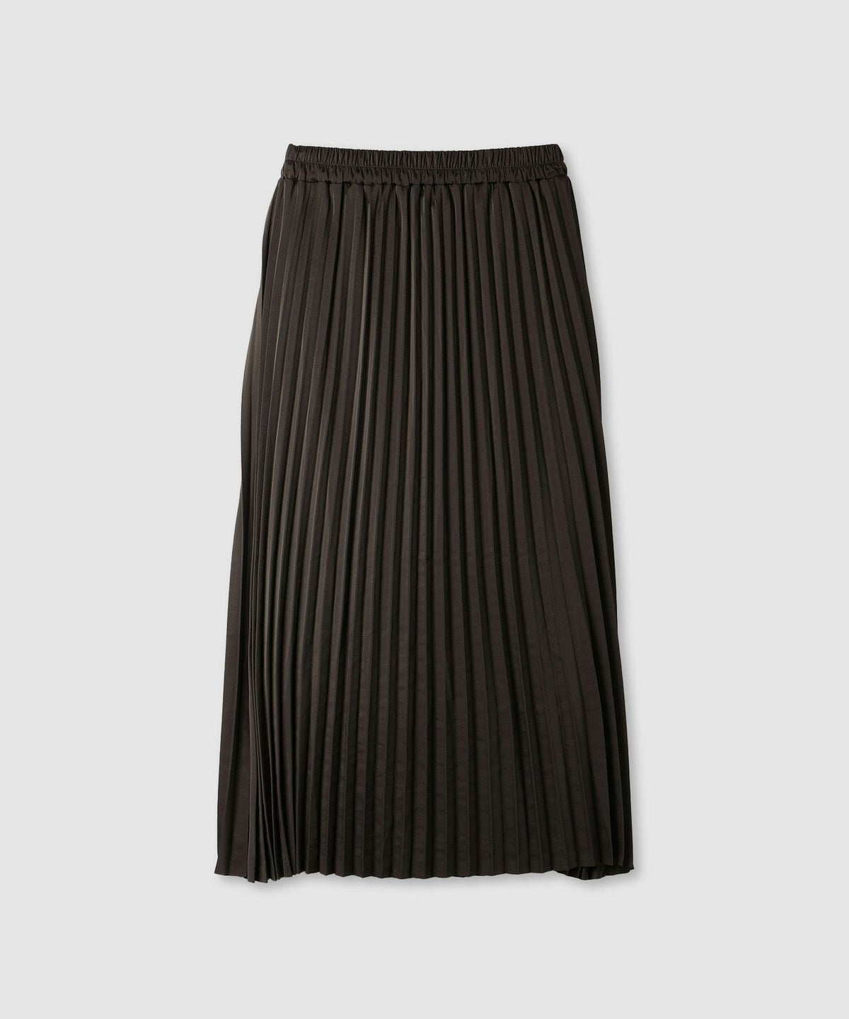 milli de l'air サテンストレッチプリーツスカート レディース