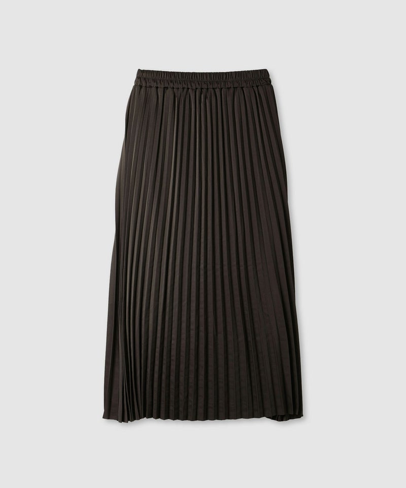 milli de l'air  サテンストレッチプリーツスカート レディース商品画像-14