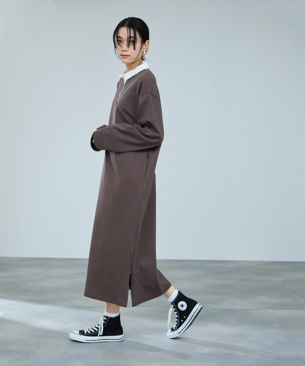 milli de l'air ラガーシャツワンピース レディース