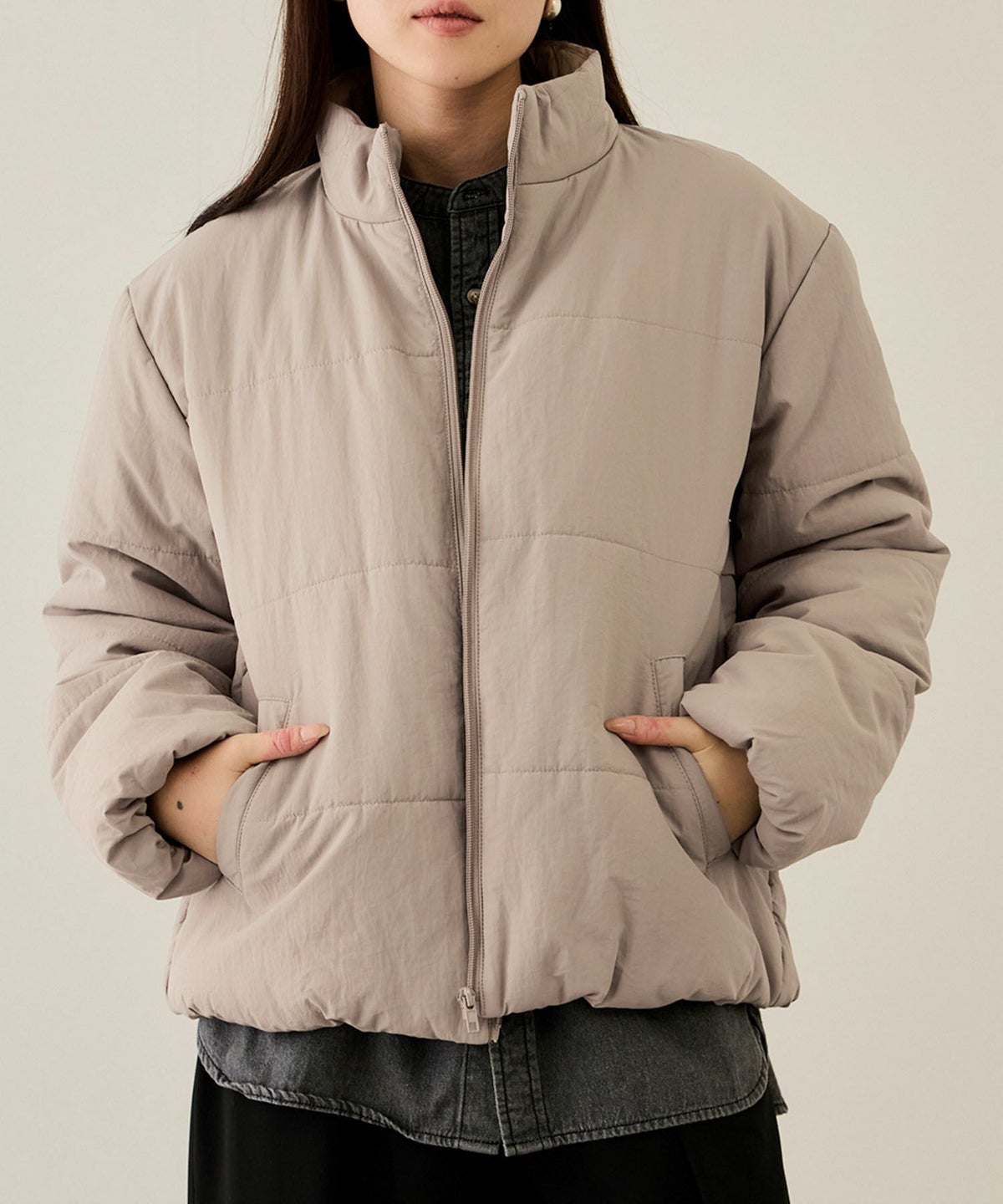 nAvy 撥水中綿ブルゾン レディース