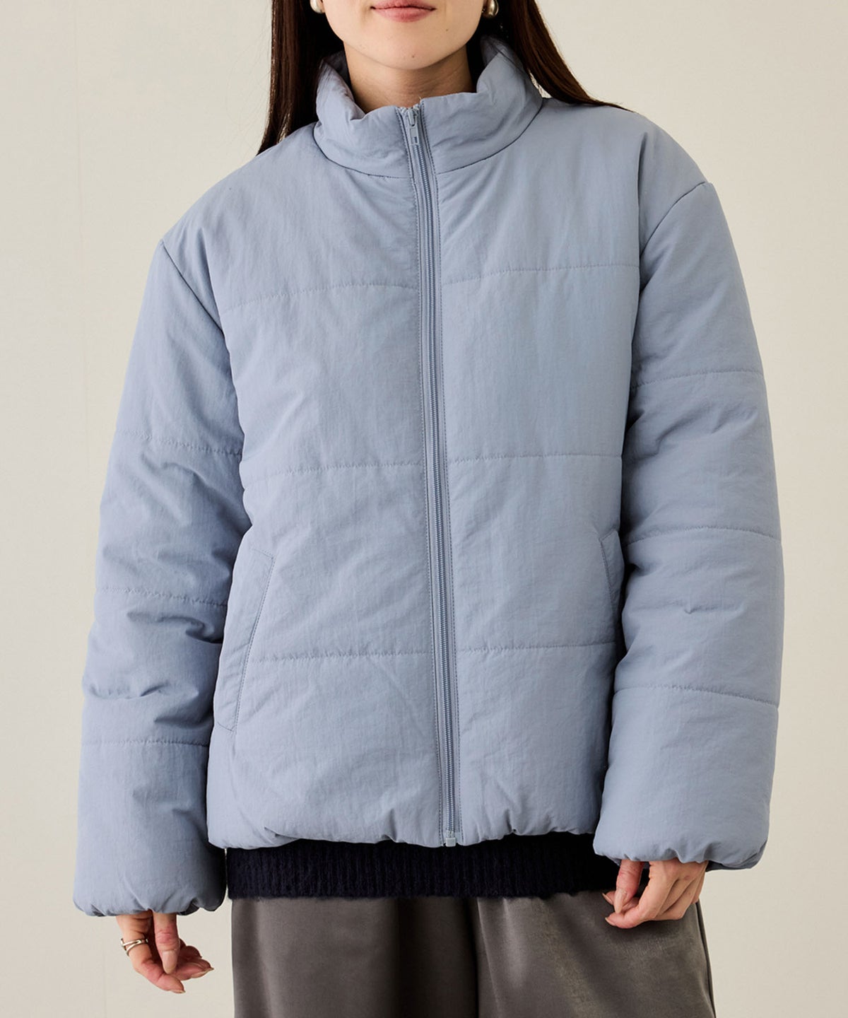nAvy 撥水中綿ブルゾン レディース