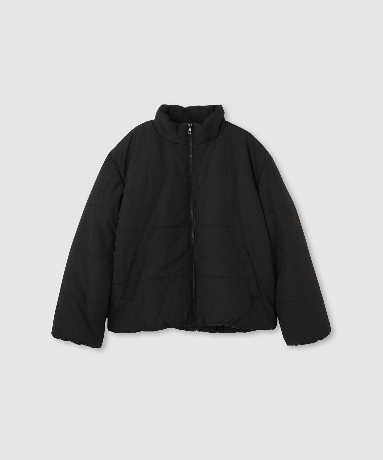 【ブラック】マーブル柄 フルジップ 中綿 ブルゾン (WOMENS) ブラック】マーブル柄 フルジップ 中綿 ブルゾン (WOMENS) 【公式通販】