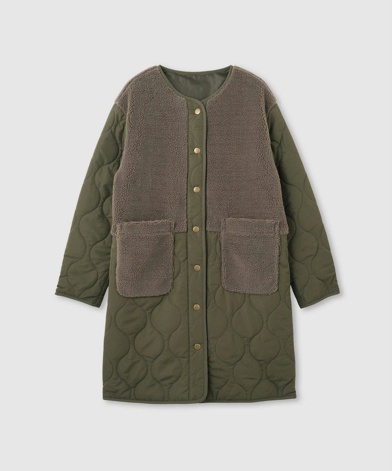 [値下げ]nAvy  グラムスキルトボア切替コート レディース商品画像-16