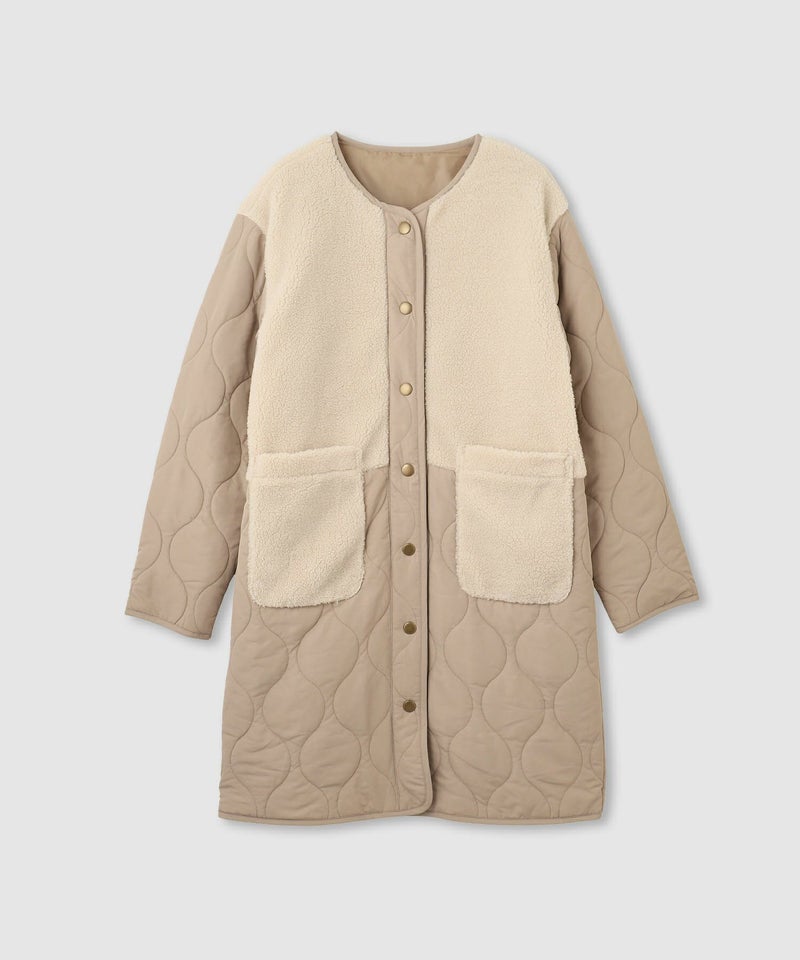 [値下げ]nAvy  グラムスキルトボア切替コート レディース商品画像-17