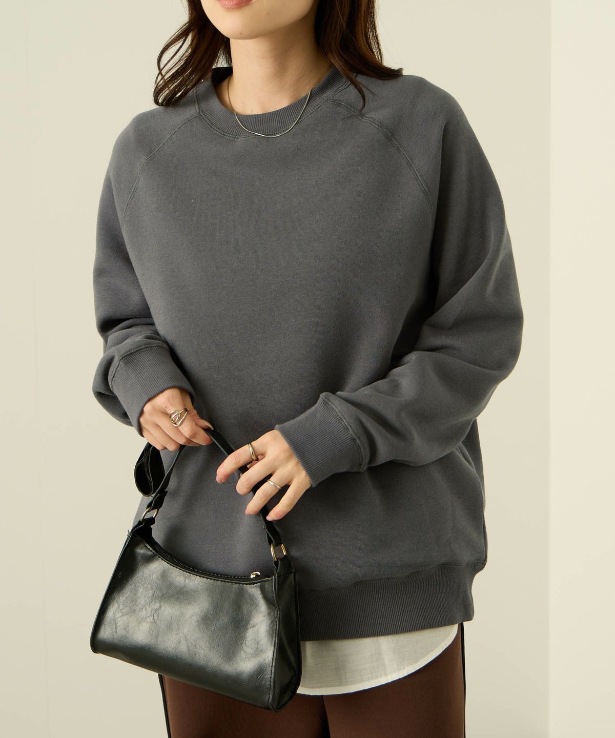 nAvy 裏シャギーラグラントレーナー レディース