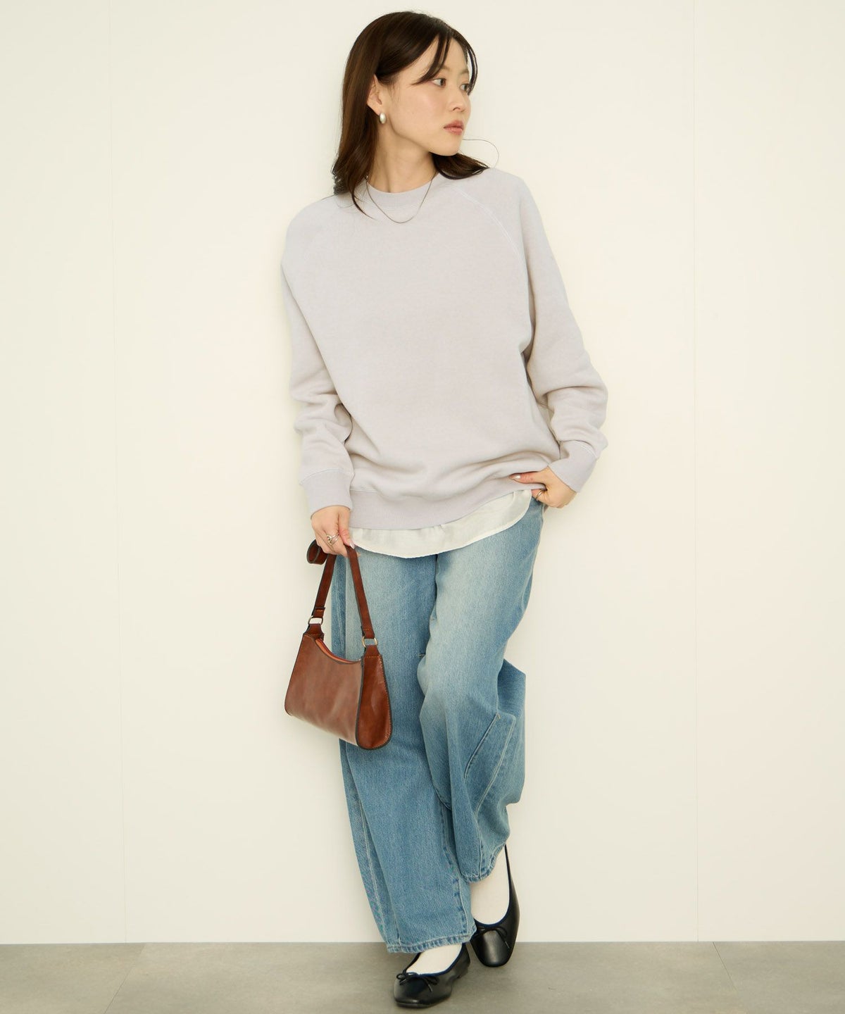 nAvy 裏シャギーラグラントレーナー レディース