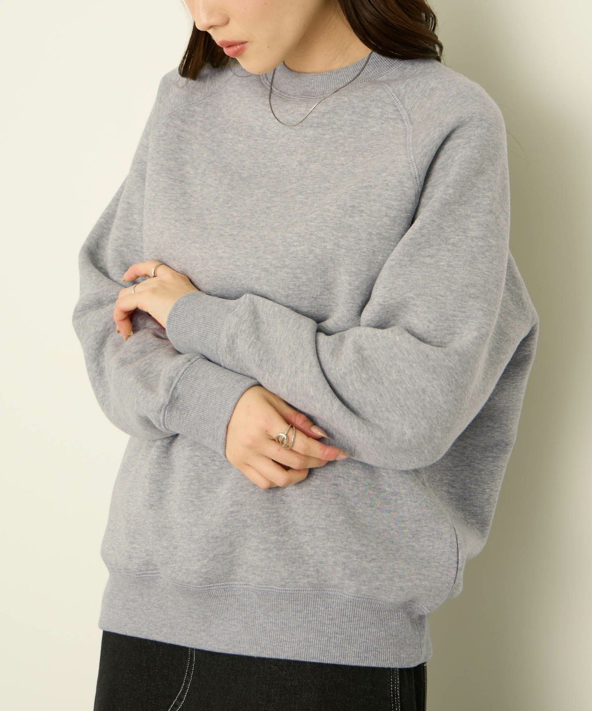 nAvy 裏シャギーラグラントレーナー レディース