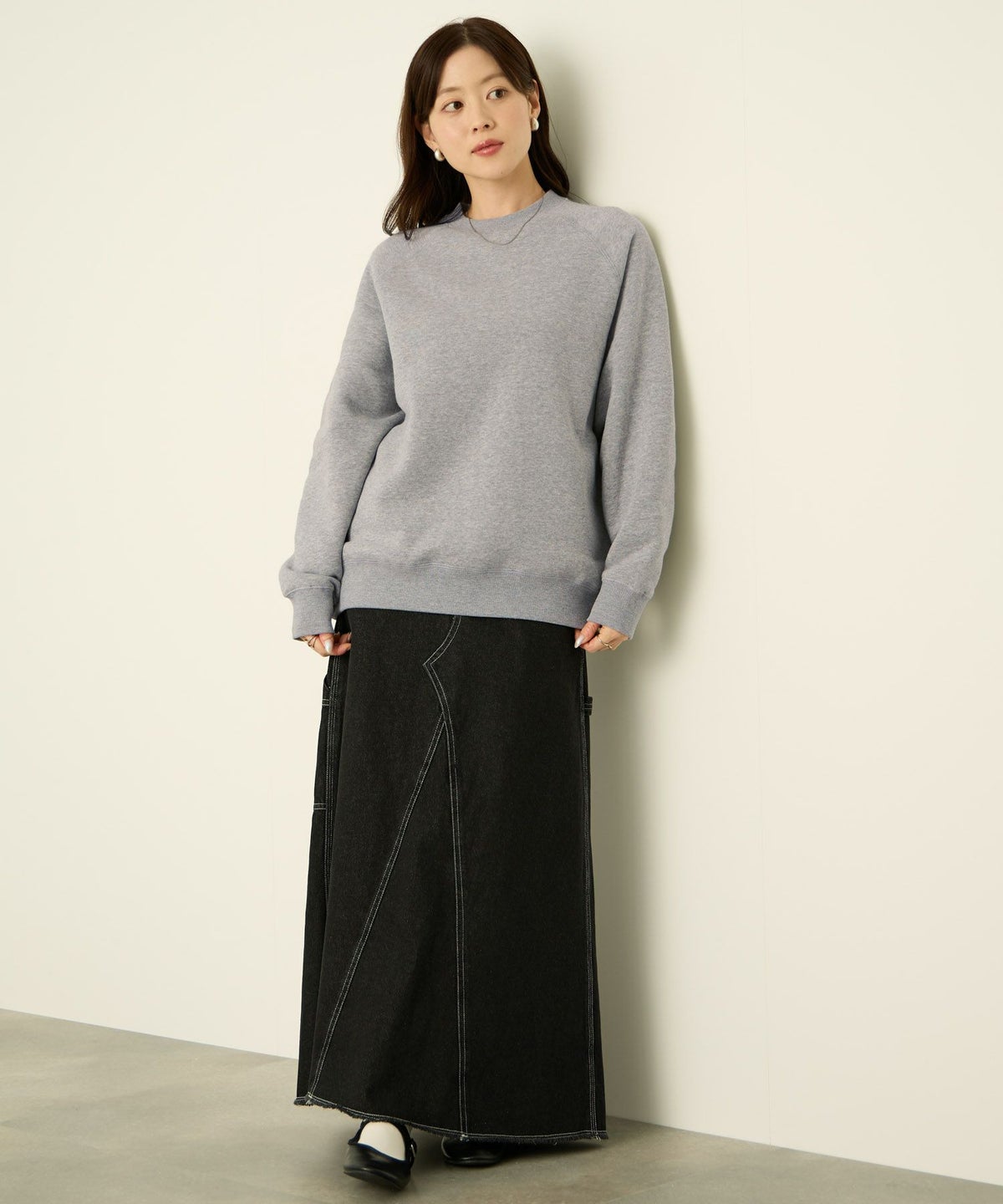 nAvy 裏シャギーラグラントレーナー レディース