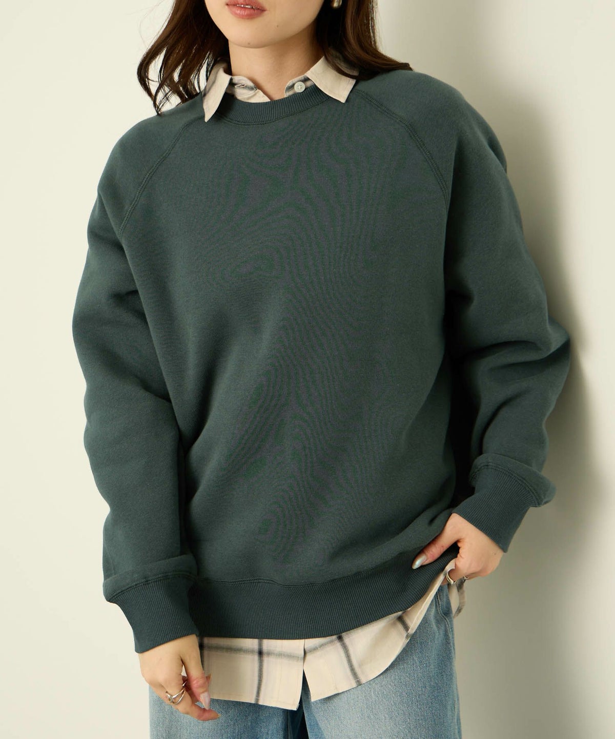 nAvy 裏シャギーラグラントレーナー レディース