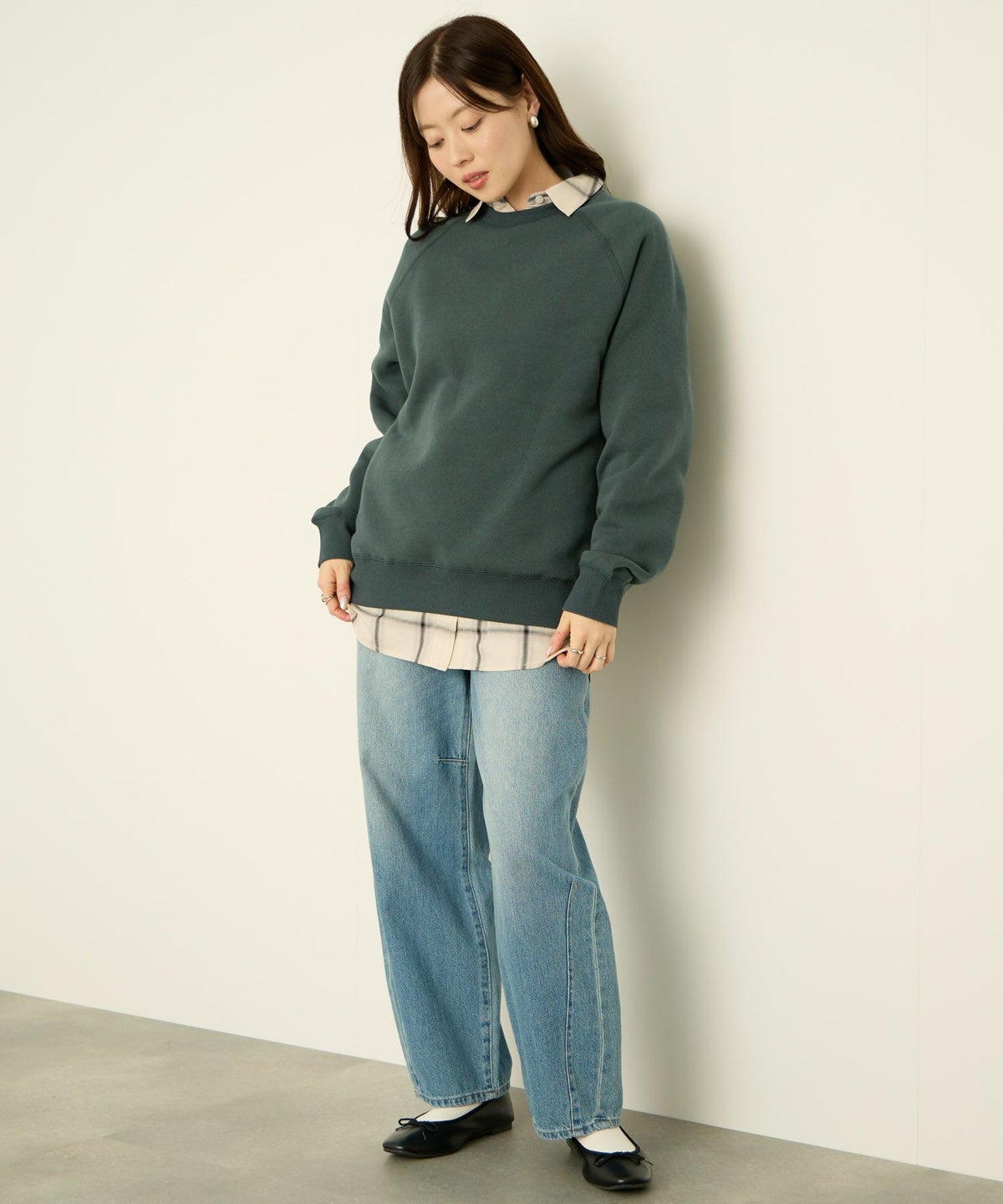 nAvy 裏シャギーラグラントレーナー レディース