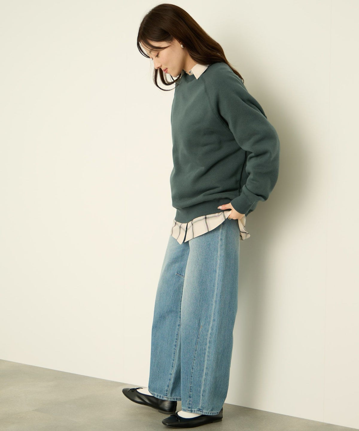 nAvy 裏シャギーラグラントレーナー レディース