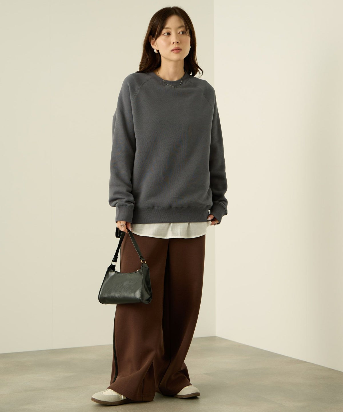 nAvy 裏シャギーラグラントレーナー レディース