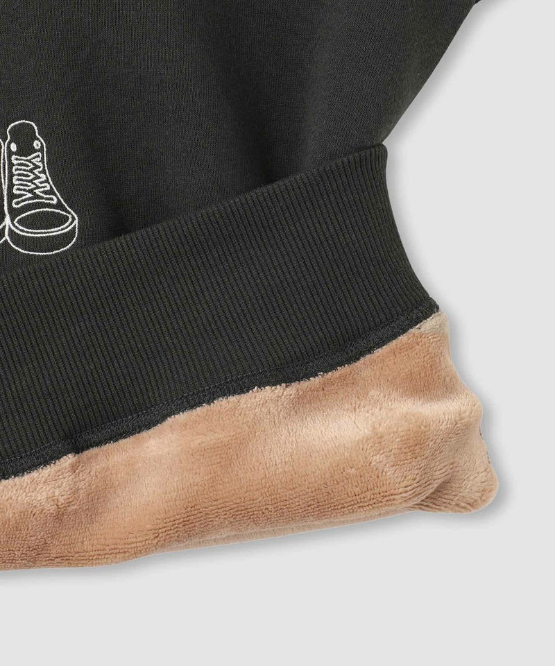 CONVERSE フロントシューズ刺繍裏シャギートレーナー レディース商品画像-10