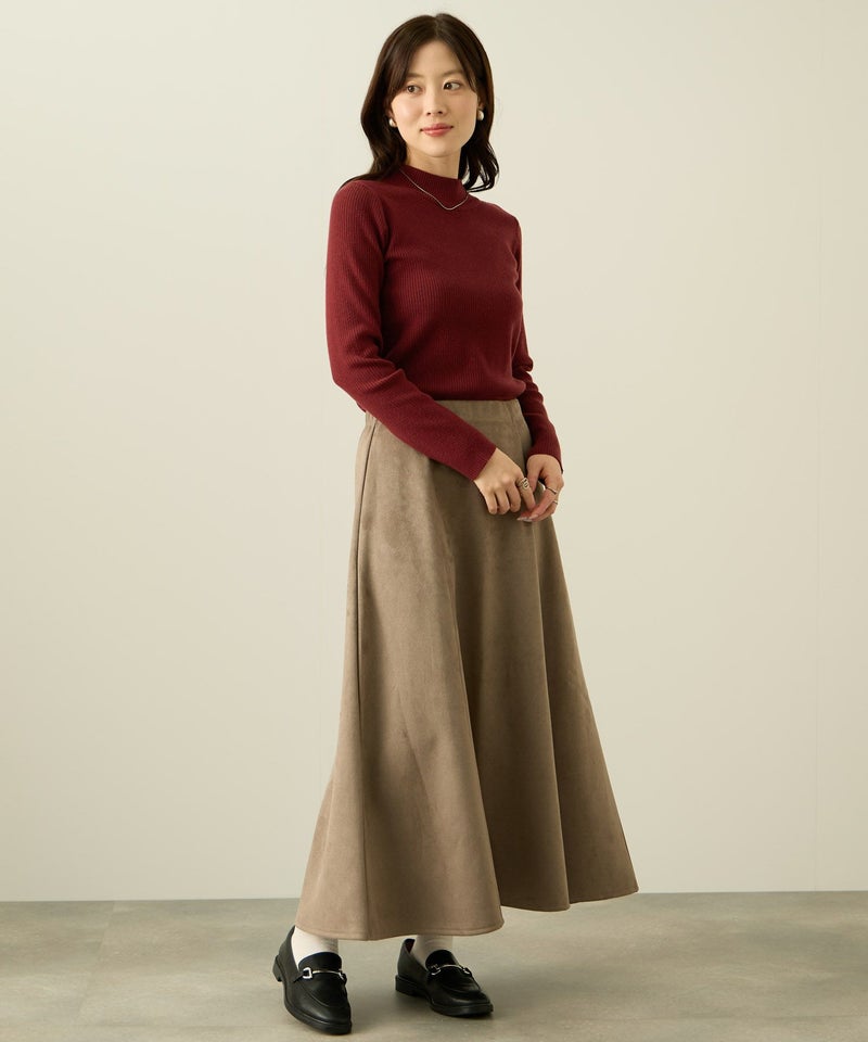 [期間限定knit]リブハイネックプルオーバー レディース商品画像-6