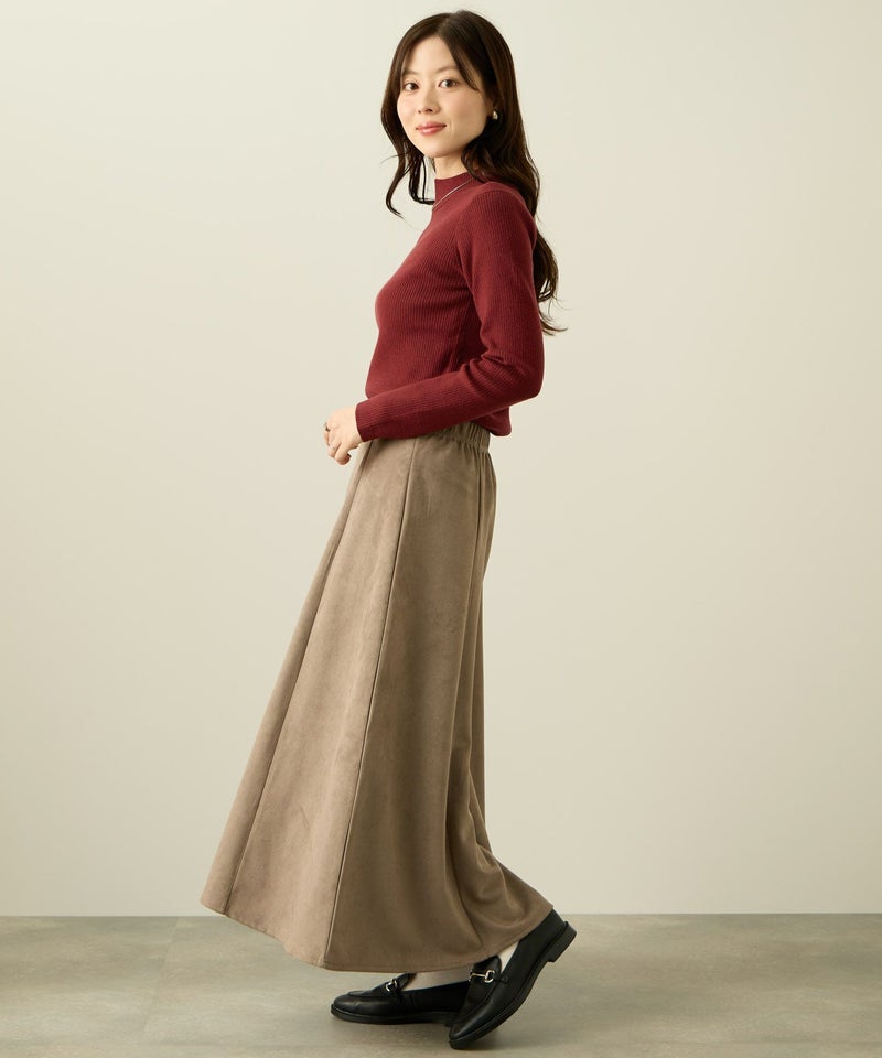 [期間限定knit]リブハイネックプルオーバー レディース商品画像-7