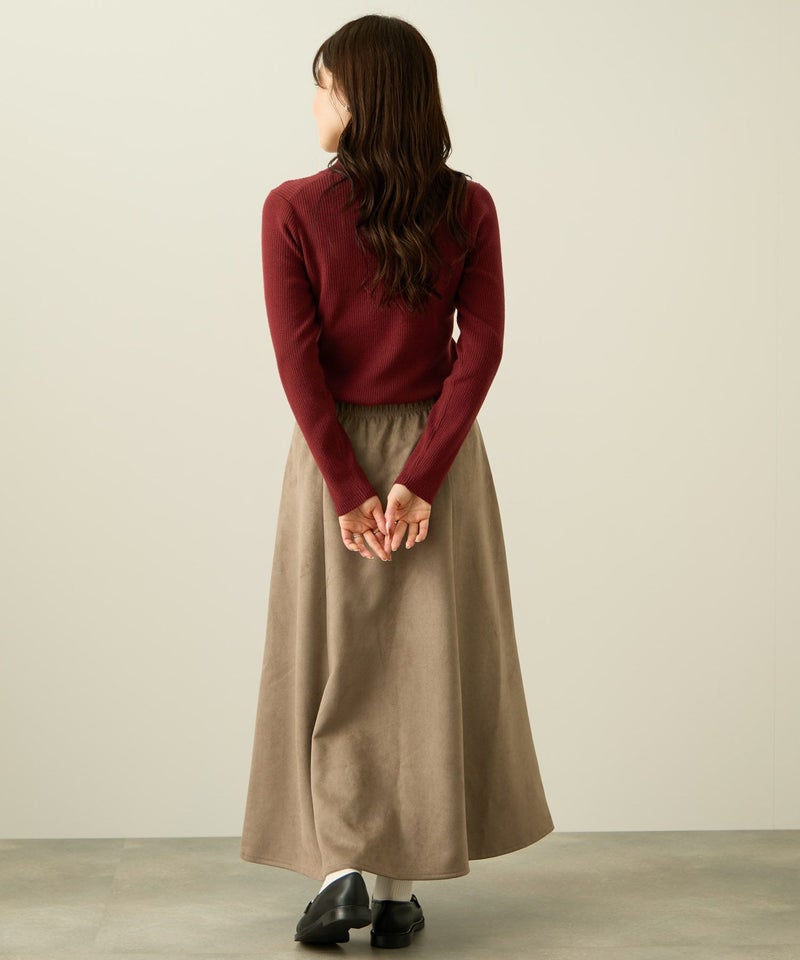 [期間限定knit]リブハイネックプルオーバー レディース商品画像-8