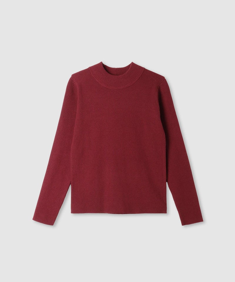 [期間限定knit]リブハイネックプルオーバー レディース商品画像-15