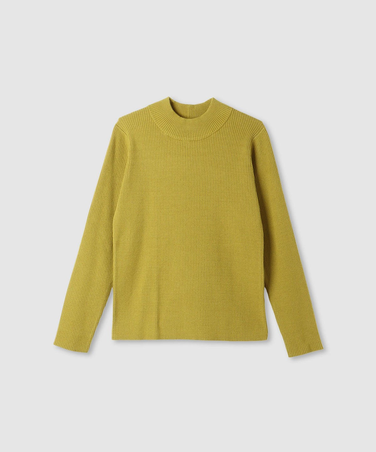 リブハイネックプルオーバー レディース