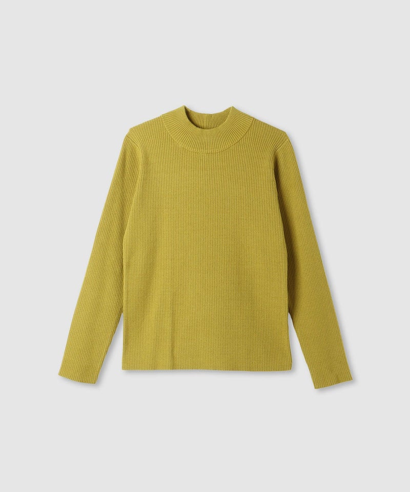 [期間限定knit]リブハイネックプルオーバー レディース商品画像-16