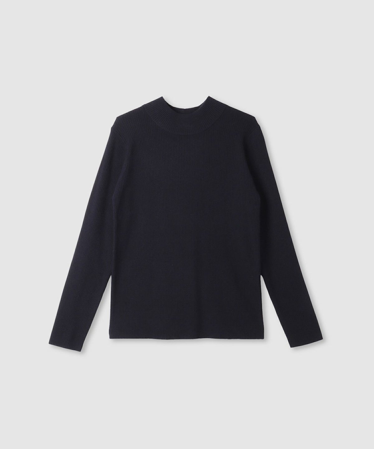 リブハイネックプルオーバー レディース