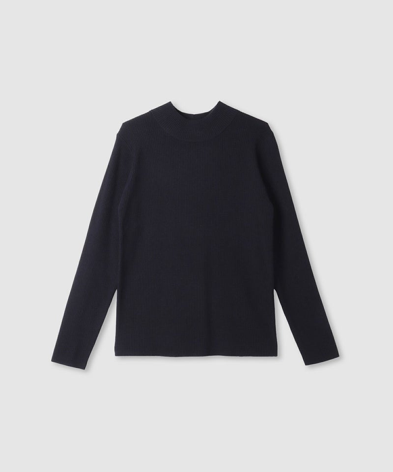[期間限定knit]リブハイネックプルオーバー レディース商品画像-17